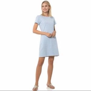 Sail to Sable Blue and White Striped Dress